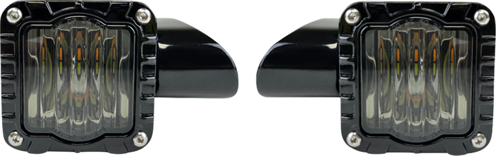 CUSTOM DYNAMICS Turn Signal - Shark Demon™ - LED - Front - Smoke Lens SD-RG-FT-AW