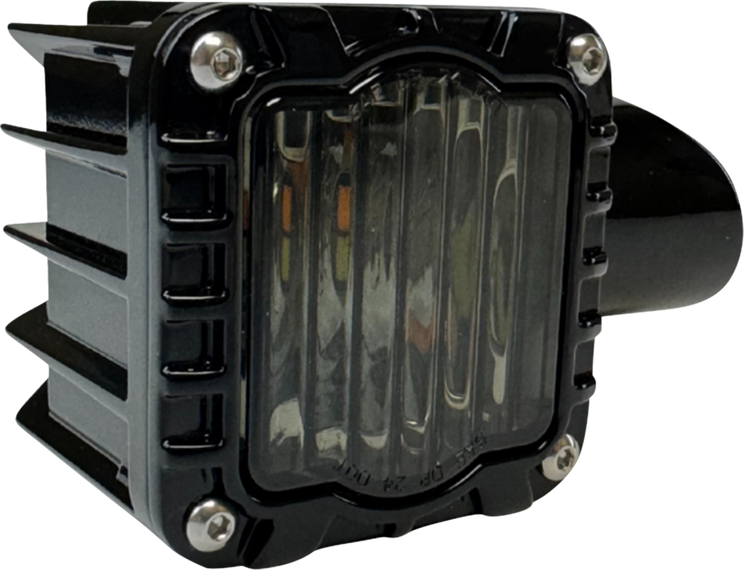 CUSTOM DYNAMICS Turn Signal - Shark Demon™ - LED - Front - Smoke Lens SD-RG-FT-AW