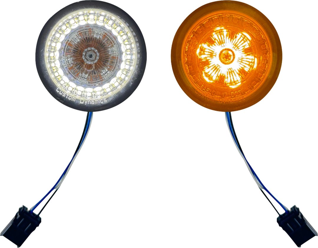 CUSTOM DYNAMICS ProBeam® Front Turn Signal Inserts - LED - Smoke Lens PB-AW-25JAE-S