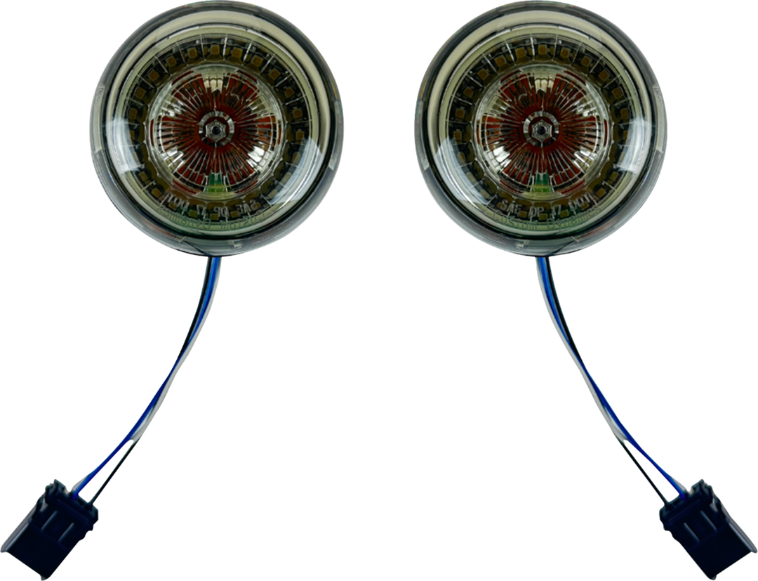 CUSTOM DYNAMICS ProBeam® Front Turn Signal Inserts - LED - Smoke Lens PB-AW-25JAE-S