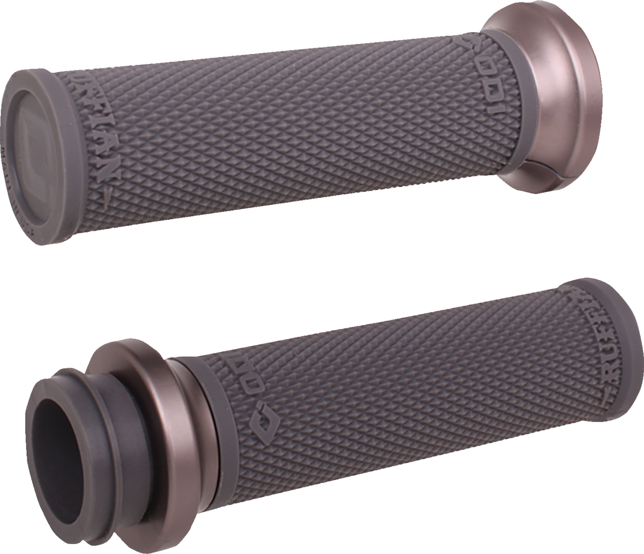 ODI Ruffian Lock-On Street Grips - TBW - Black/Gunmetal - V30HTWH-H ...