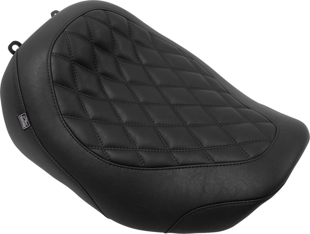 MUSTANG Wide Tripper™ Seat - Solo - Black Stitching - FLT/FLH '23-'25 88503