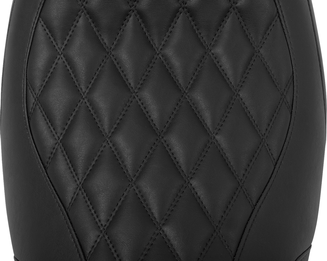 MUSTANG Wide Tripper™ Seat - Solo - Black Stitching - FLT/FLH '23-'25 88503