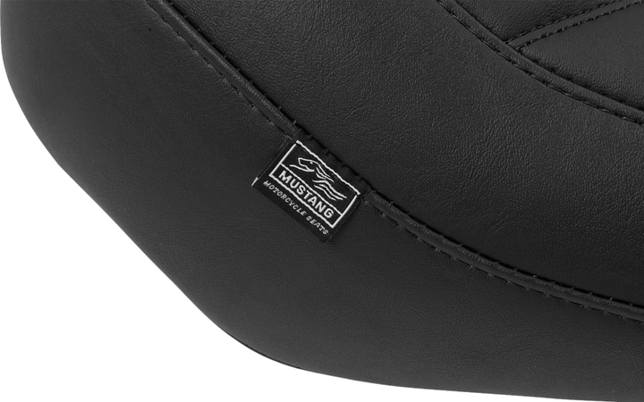 MUSTANG Wide Tripper™ Seat - Solo - Black Stitching - FLT/FLH '23-'25 88503