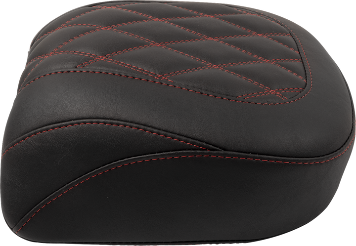 MUSTANG Wide Tripper* Seat - Passenger - Dark Cherry Stitching - FLT/FLH '23-'25 88511DC