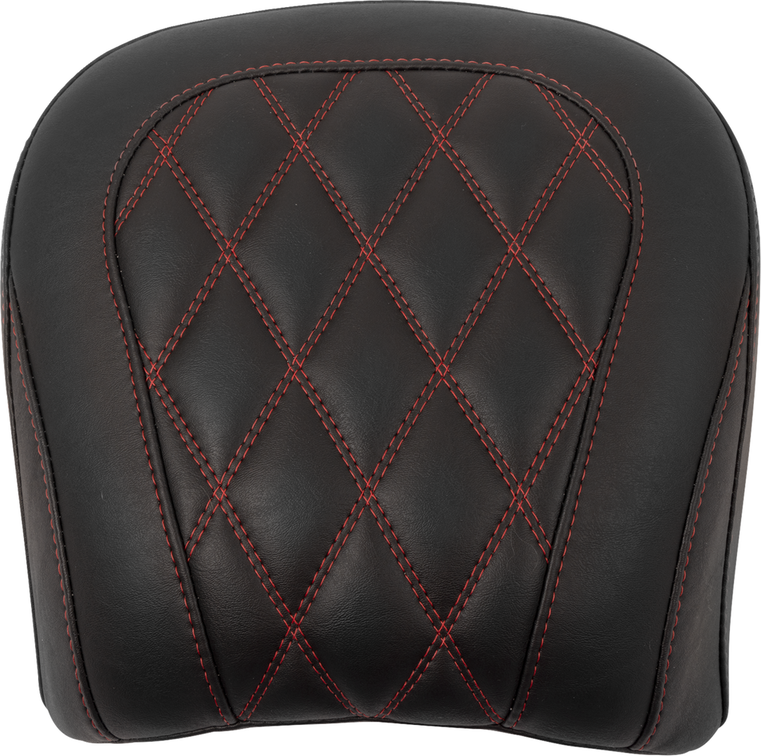 MUSTANG Wide Tripper* Seat - Passenger - Dark Cherry Stitching - FLT/FLH '23-'25 88511DC