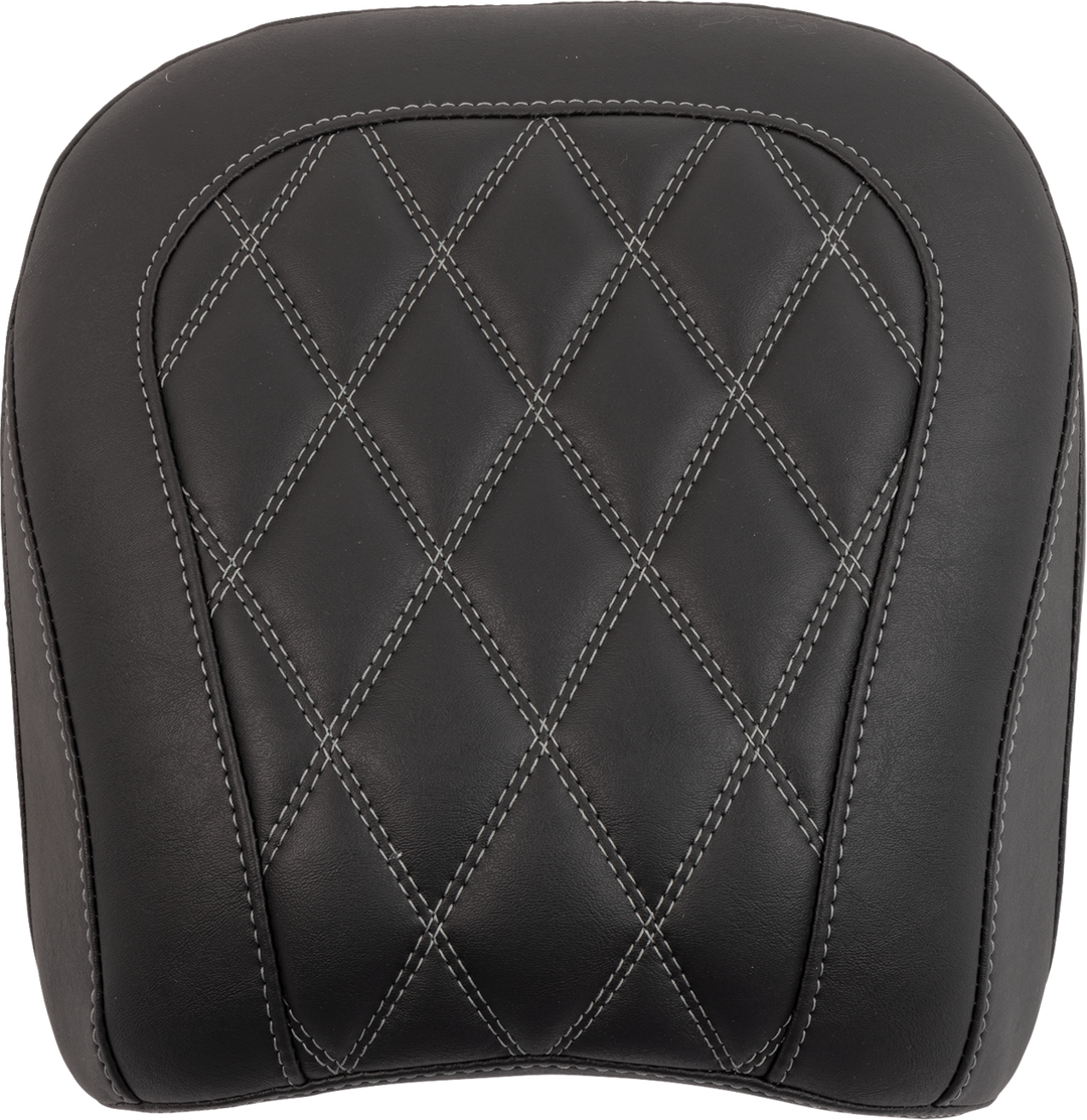 MUSTANG Wide Tripper™ Seat - Passenger - Gun Metal Stitching - FLT/FLH '23-'25 88511GM