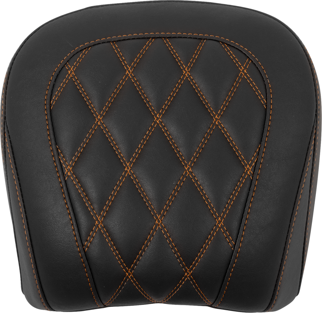 MUSTANG Wide Tripper* Seat - Passenger - Mandarin Orange Stitching - FLT/FLH '23-'25 88511MO