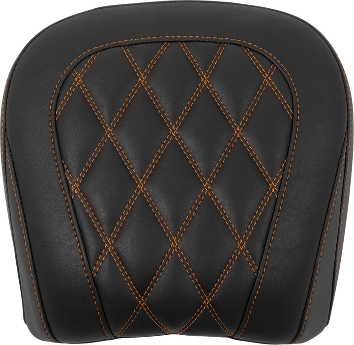 MUSTANG Wide Tripper* Seat - Passenger - Mandarin Orange Stitching - FLT/FLH '23-'25 88511MO