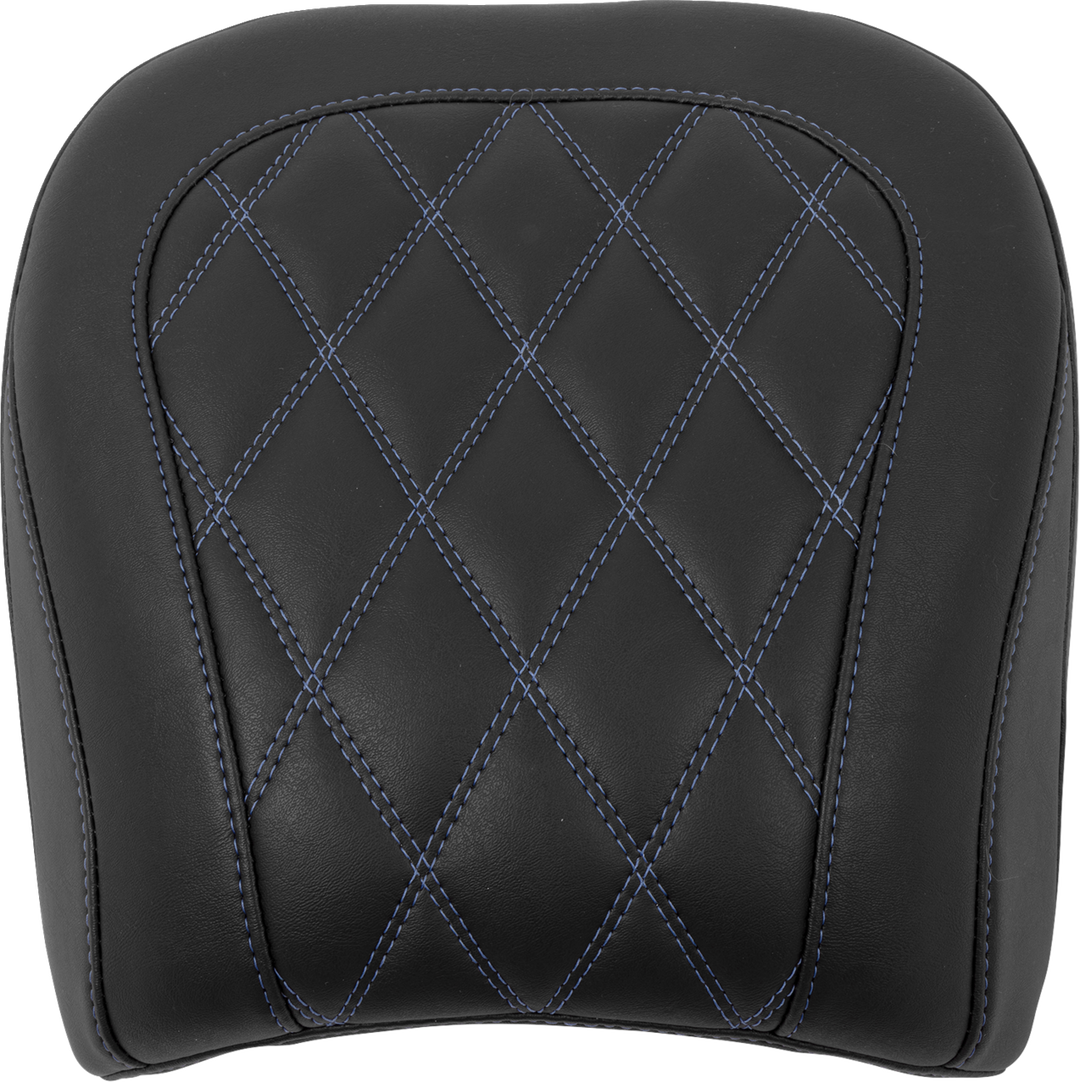 MUSTANG Wide Tripper* Seat - Passenger - Sky Blue Stitching - FLT/FLH '23-'25 88511SB
