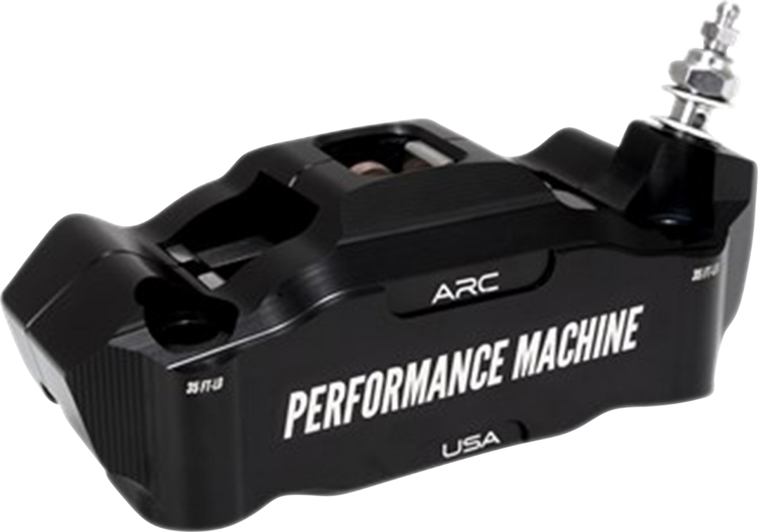 PERFORMANCE MACHINE (PM) Radial Mount Caliper - Front Right - Black Anodized 0052-2426-MB