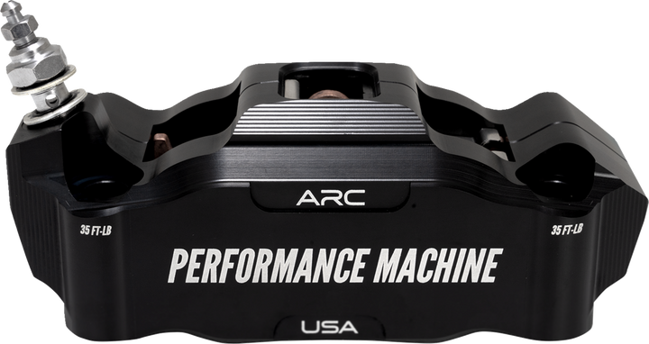 PERFORMANCE MACHINE (PM) Radial Mount Caliper - Front Left - Black Anodized 0052-2427-MB