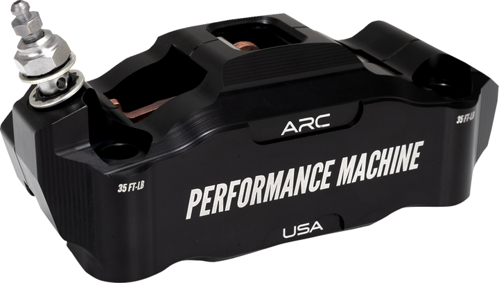 PERFORMANCE MACHINE (PM) Radial Mount Caliper - Front Left - Black Anodized 0052-2427-MB