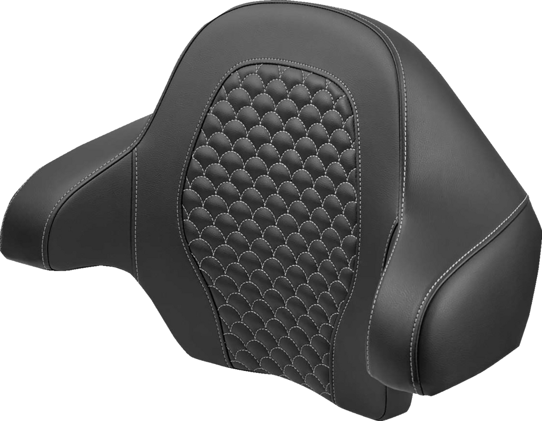 SADDLEMEN Tour Pak - Dragon Scale - Silver Stitch - FLH/FLT '14-'24 814-07-20905