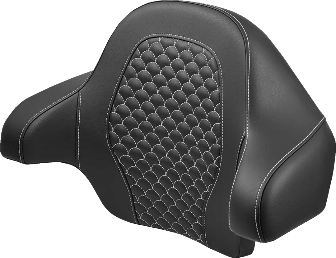 SADDLEMEN Tour Pak - Dragon Scale - White Stitch - FLH/FLT '14-'24 814-07-20906