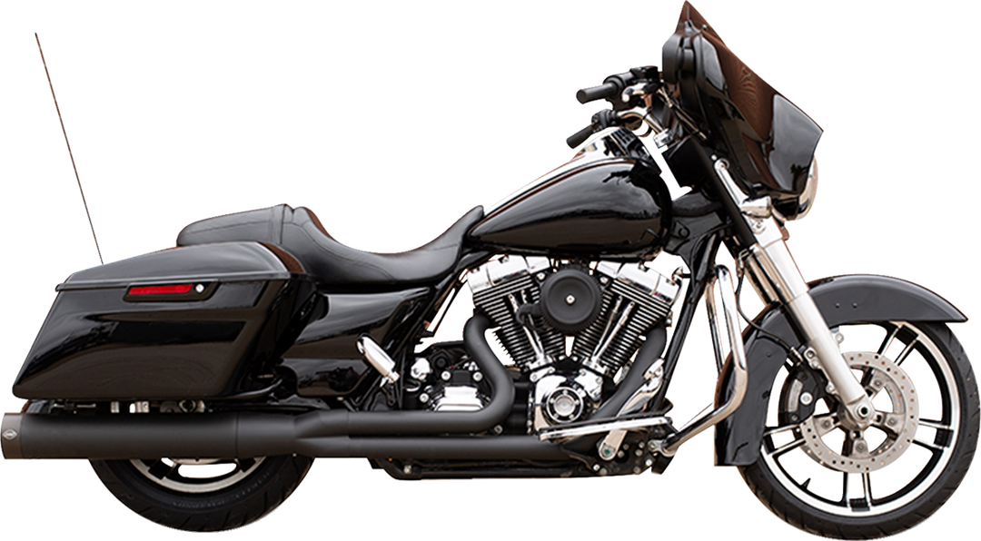 S&S CYCLE 2-into-1 Sidewinder Exhaust System - 50 State - Black - Touring '07-'16 550-0772