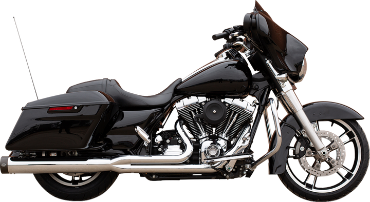 S&S CYCLE 2-into-1 Sidewinder Exhaust System - 50 State - Chrome - Touring '07-'16 550-0771
