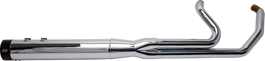 S&S CYCLE 2-into-1 Sidewinder Exhaust System - 50 State - Chrome - Touring '07-'16 550-0771