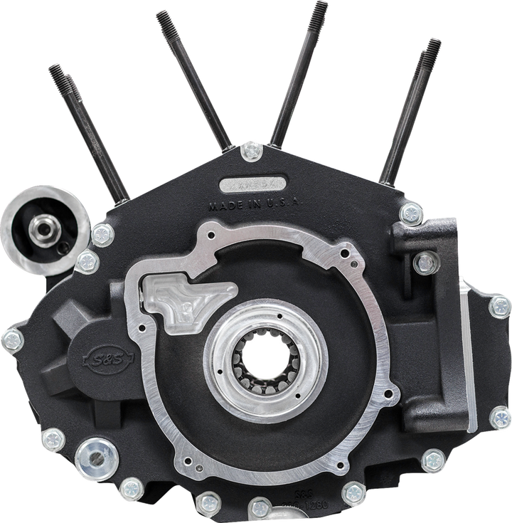 S&S CYCLE Crankcase - MK-Series "B" - Black - M8 Softail 310-1326