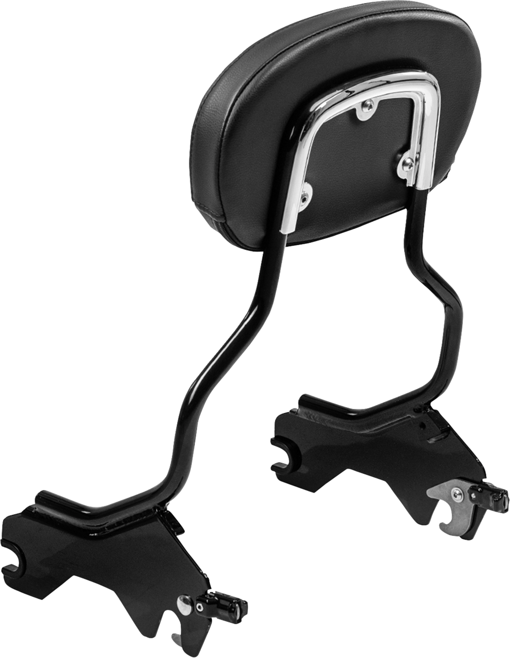 SADDLEMEN Sissy Bar Pad Bracket - Chrome 15725C