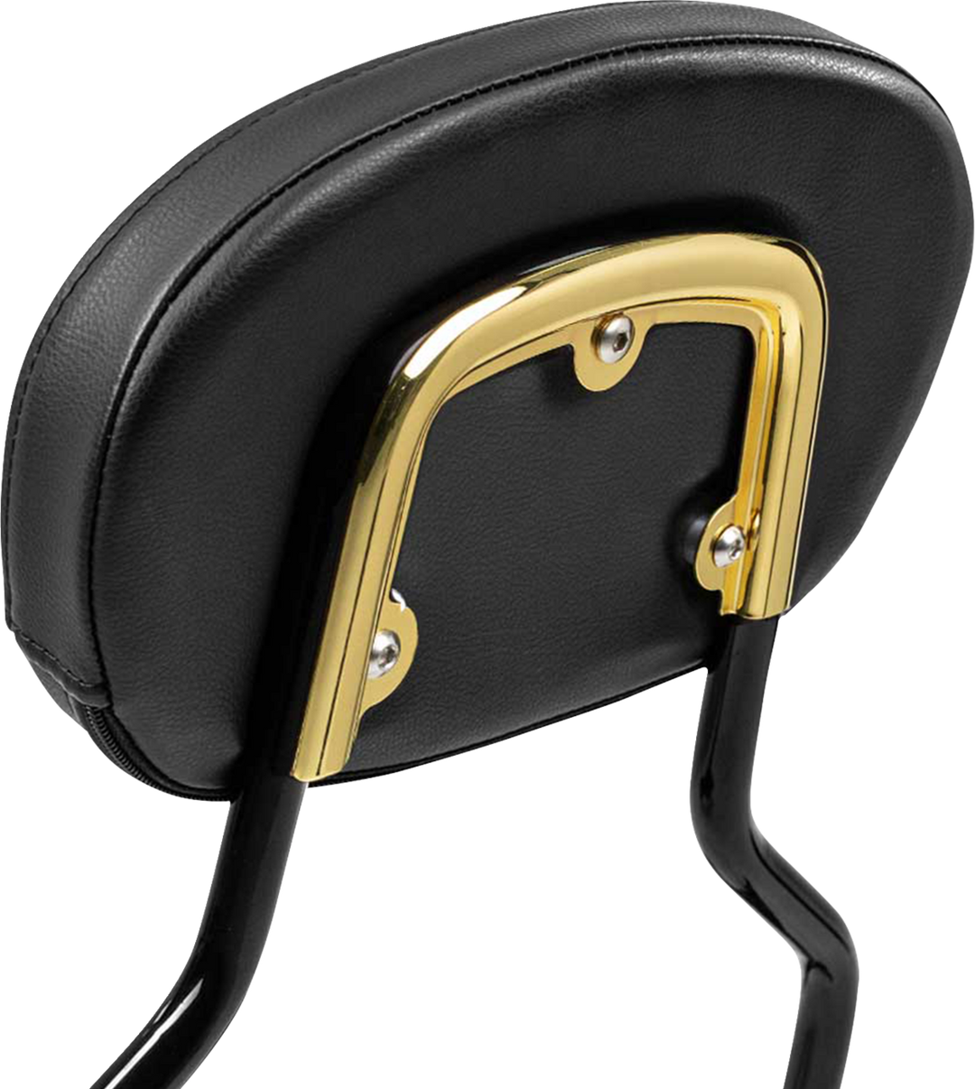 SADDLEMEN Sissy Bar Pad Bracket - Gold 15725GO