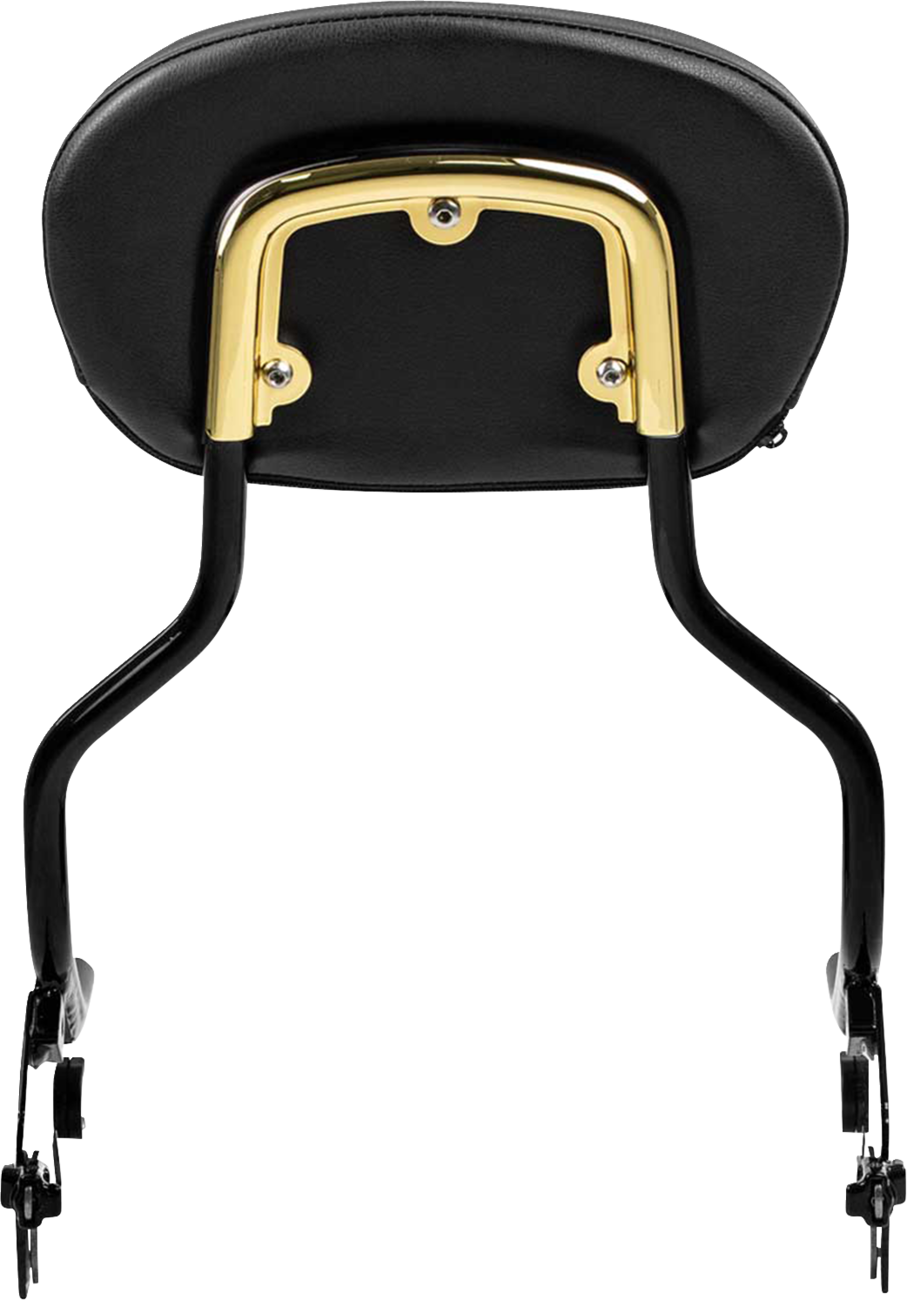 SADDLEMEN Sissy Bar Pad Bracket - Gold 15725GO