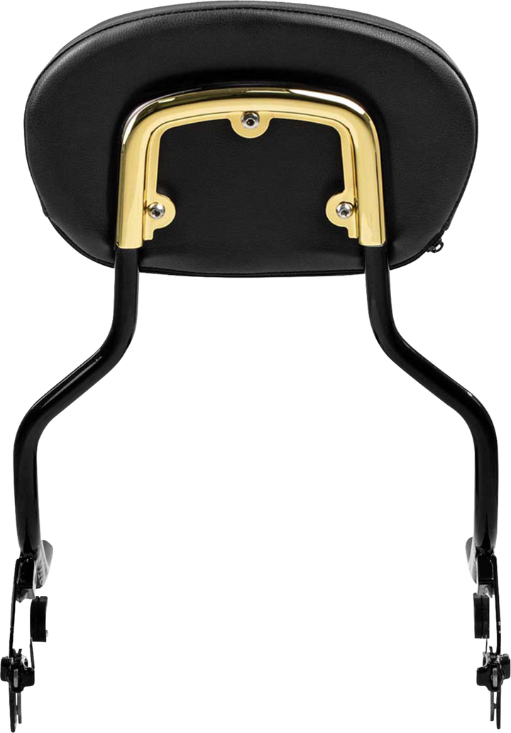SADDLEMEN Sissy Bar Pad Bracket - Gold 15725GO