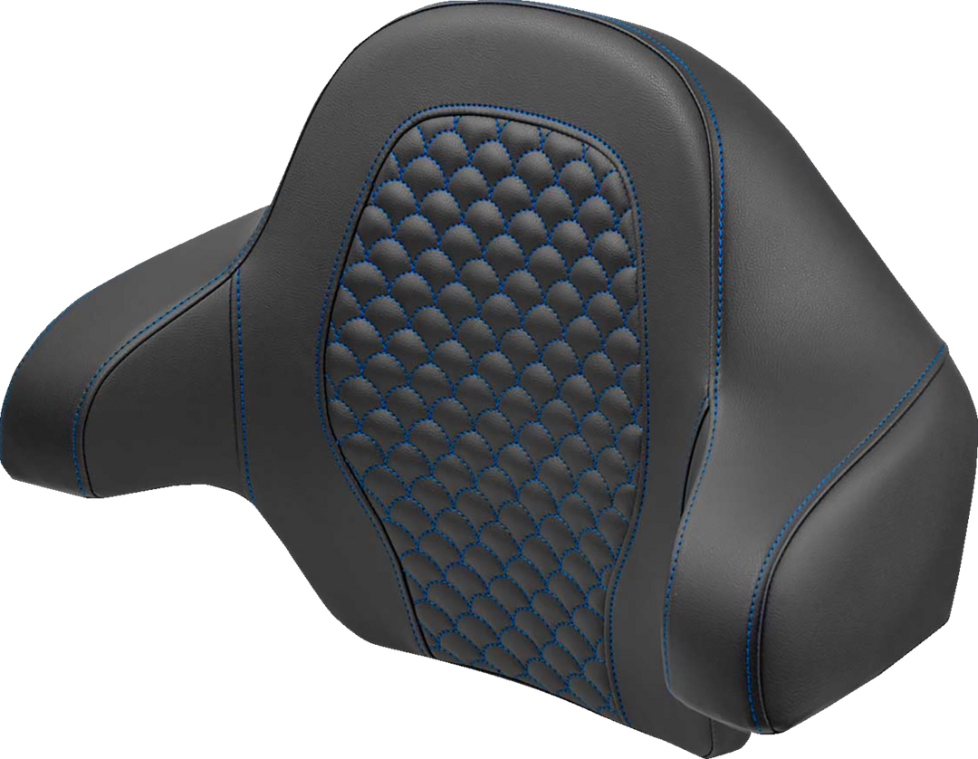 SADDLEMEN Tour Pak - Dragon Scale - Blue Stitch - FLH/FLT '14-'24 814-07-20901