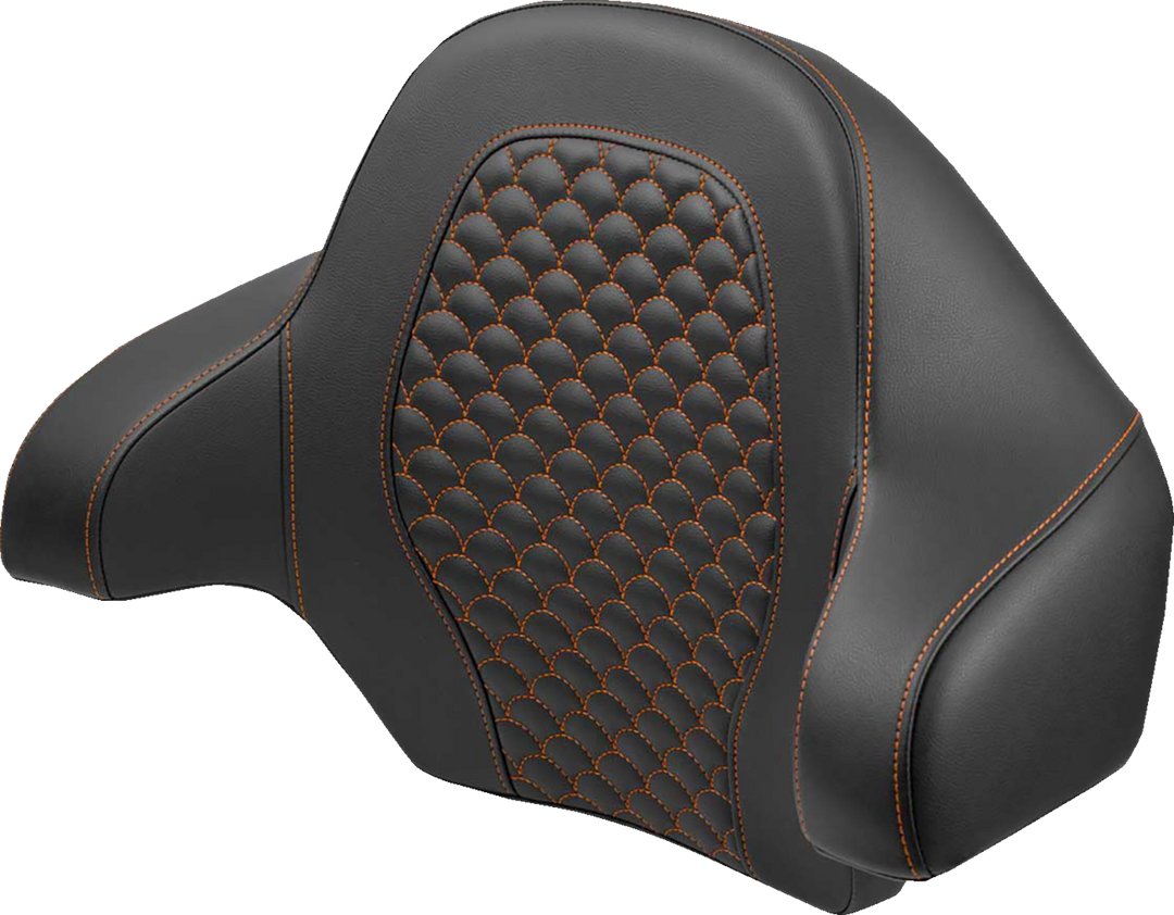 SADDLEMEN Tour Pak - Dragon Scale - Orange Stitch - FLH/FLT '14-'24 814-07-20903