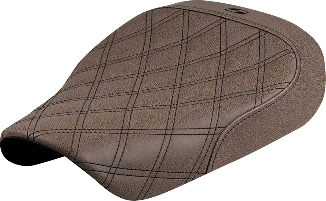 SADDLEMEN Solo Seat - Lattice Stitch - Brown - Sportster S '21-'25 821-36-002BLS