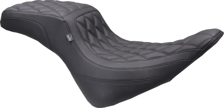 MUSTANG One-Piece/2-Up Squareback Seat - Double Diamond - Black Stitch - FXBR '23-'25 86006