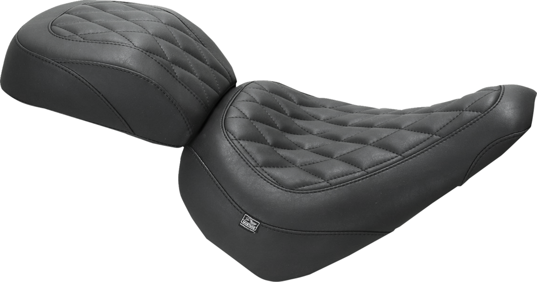 MUSTANG Wide Tripper* Solo Seat - no Backrest - Diamond - Black Stitch - FXBR '23-'25 85033