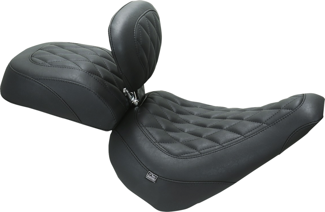 MUSTANG Wide Tripper* Passenger Seat - Diamond - Black Stitch - FXBR '23-'25 85213
