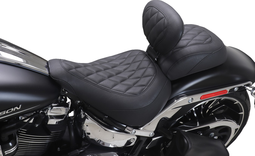 MUSTANG Wide Tripper* Passenger Seat - Diamond - Black Stitch - FXBR '23-'25 85213