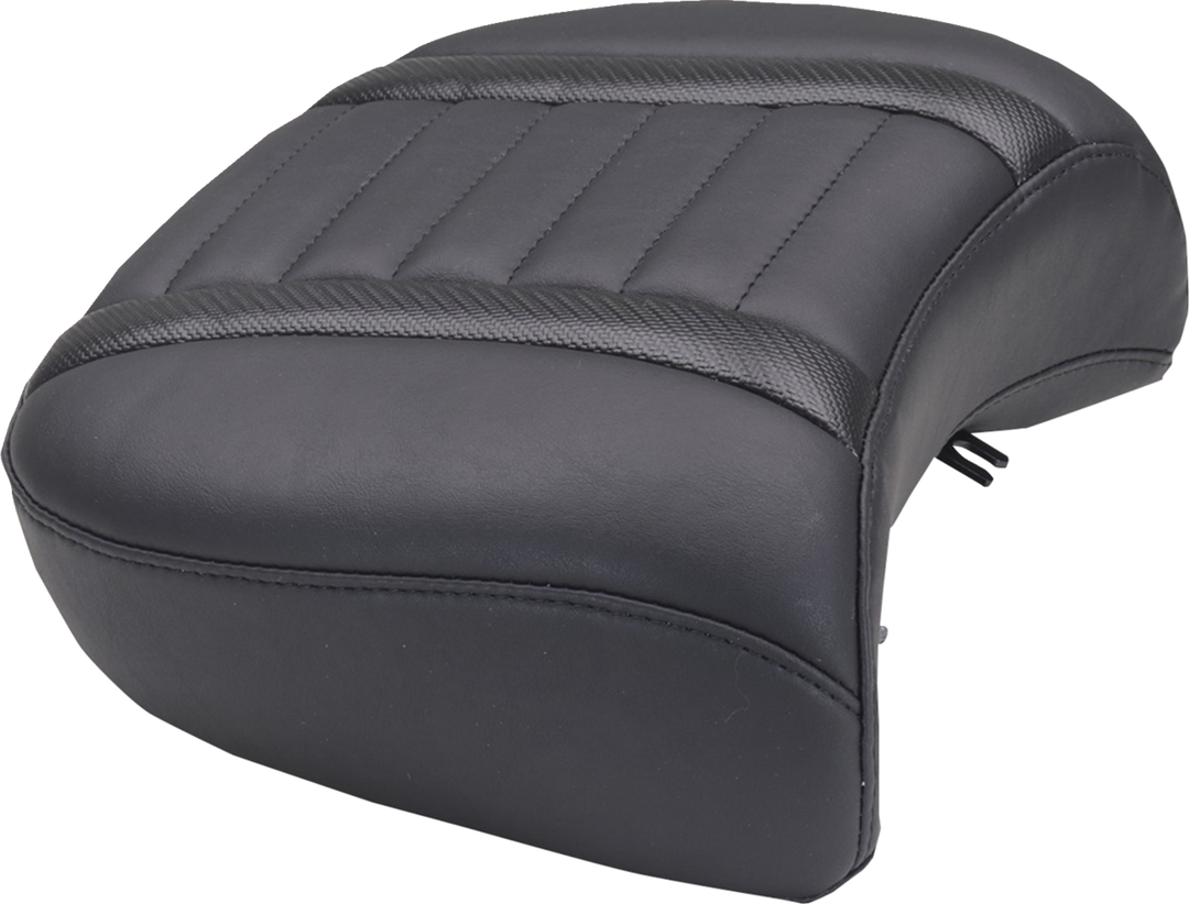 MUSTANG Deluxe Passenger Seat - Wide - Black Stitch - FLT/FLH '23-'25 88420