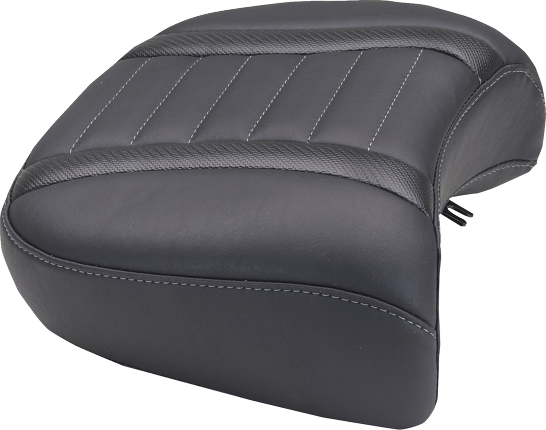 MUSTANG Deluxe Passenger Seat - Wide - Gunmetal Stitch - FLT/FLH '23-'25 88420GM