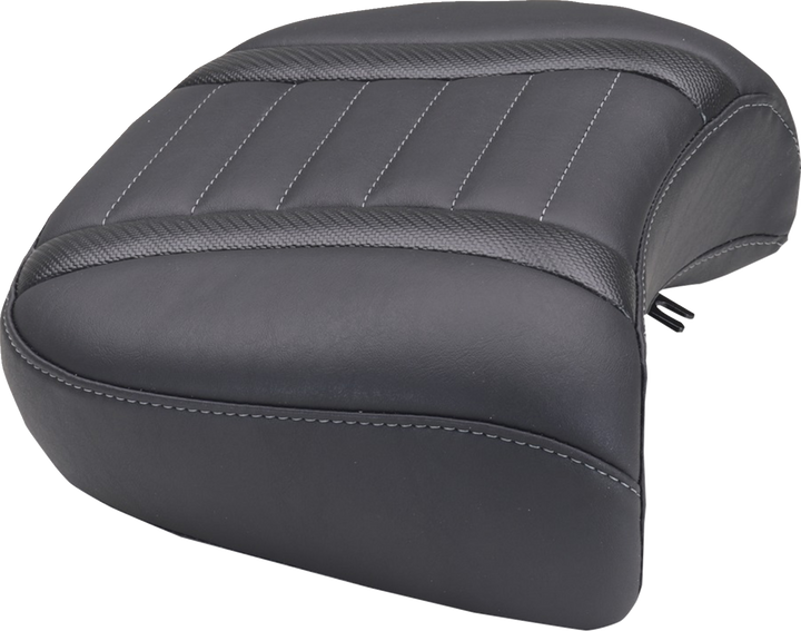 MUSTANG Deluxe Passenger Seat - Wide - Gunmetal Stitch - FLT/FLH '23-'25 88420GM