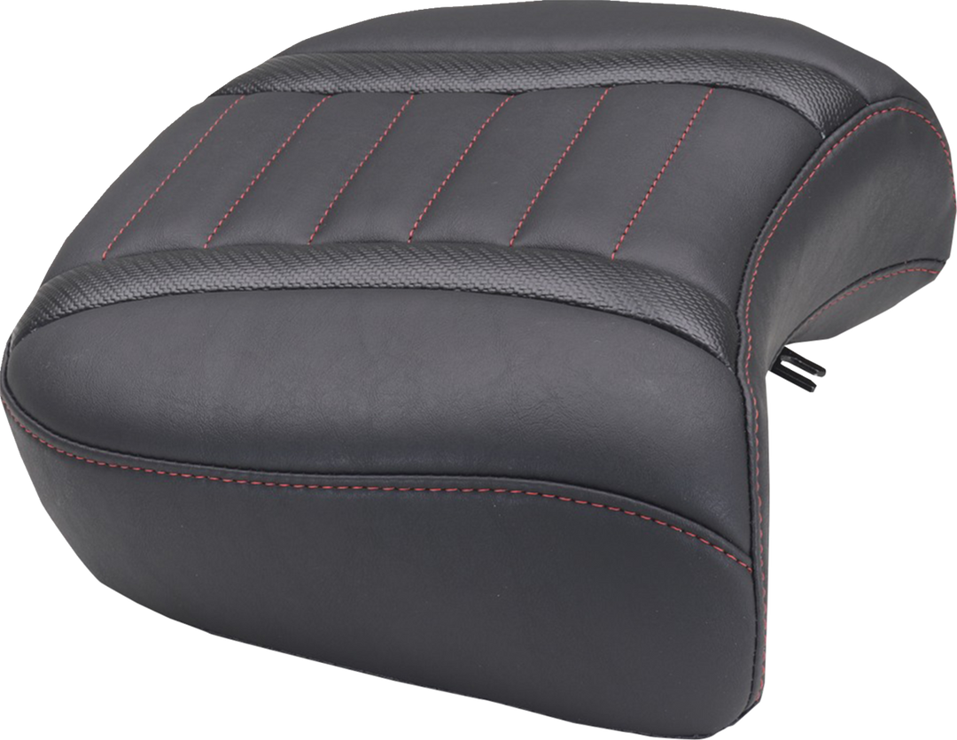 MUSTANG Deluxe Passenger Seat - Wide - Dark Cherry Stitch - FLT/FLH '23-'25 88420DC