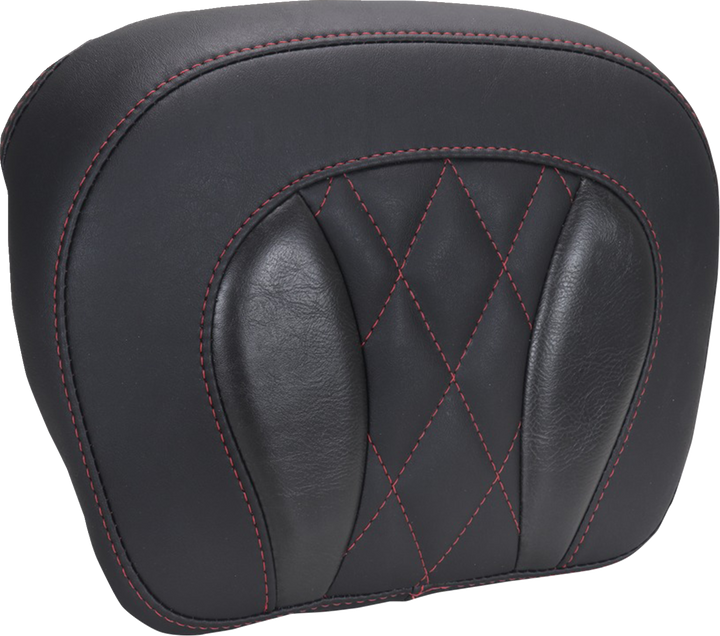 MUSTANG Chopped Tour-Pak® Pad - Dark Cherry Stitching - FLH/FLT '23-'25 88440DC