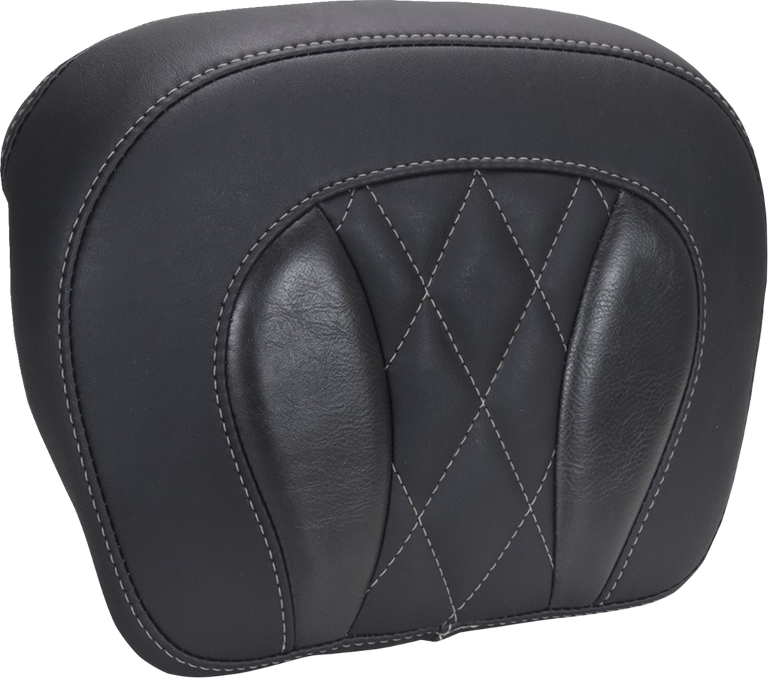 MUSTANG Chopped Tour-Pak® Pad - Gunmetal Stitching - FLH/FLT '23-'25 88440GM