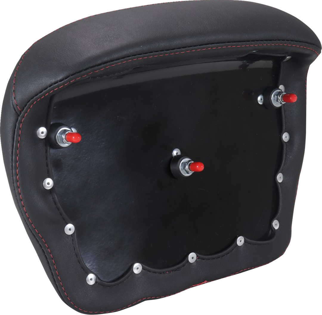 MUSTANG Chopped Tour-Pak® Pad - Dark Cherry Stitching - FLH/FLT '23-'25 88440DC