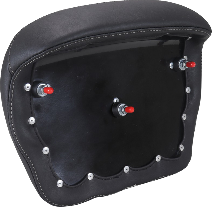 MUSTANG Chopped Tour-Pak® Pad - Gunmetal Stitching - FLH/FLT '23-'25 88440GM