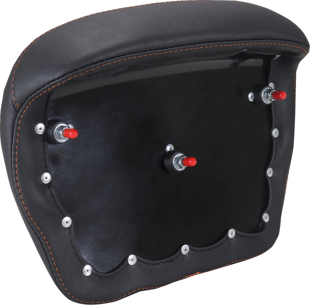 MUSTANG Chopped Tour-Pak® Pad - Mandarin Orange Stitching - FLH/FLT '23-'25 88440MO