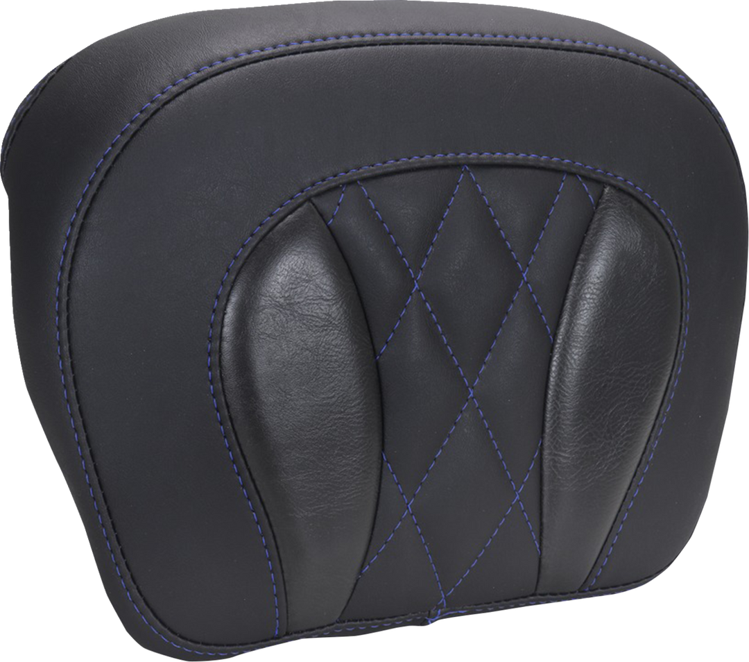 MUSTANG Chopped Tour-Pak® Pad - Sky Blue Stitching - FLH/FLT '23-'25 88440SB