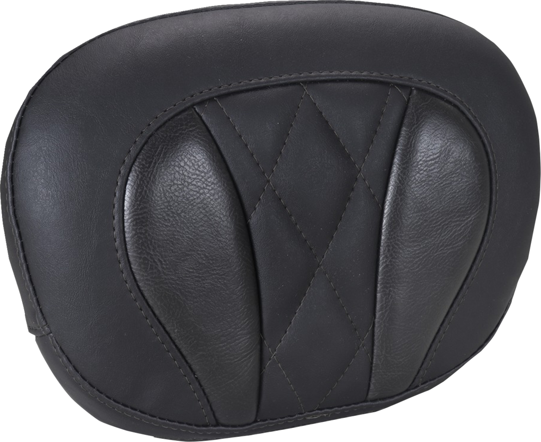 MUSTANG Deluxe Sissy Bar Pad - Diamond - Black Stitch - FLT/FLH '23-'25 88450