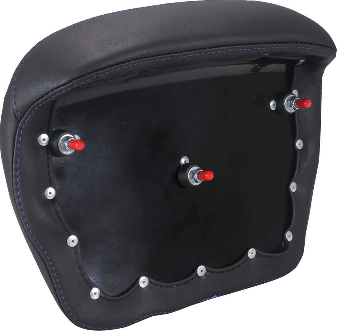 MUSTANG Chopped Tour-Pak® Pad - Sky Blue Stitching - FLH/FLT '23-'25 88440SB