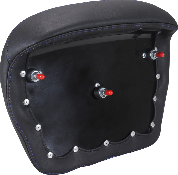 MUSTANG Chopped Tour-Pak® Pad - Sky Blue Stitching - FLH/FLT '23-'25 88440SB