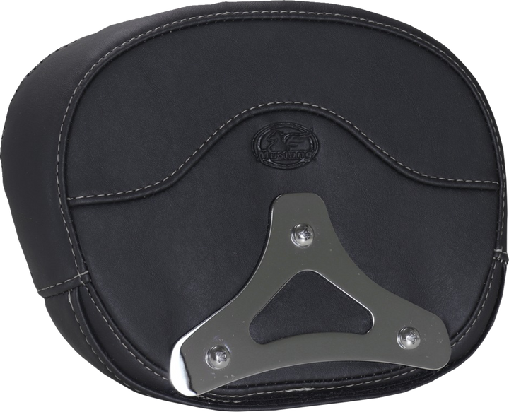MUSTANG Deluxe Sissy Bar Pad - Diamond - Gunmetal Stitch - FLT/FLH '23-'25 88450GM