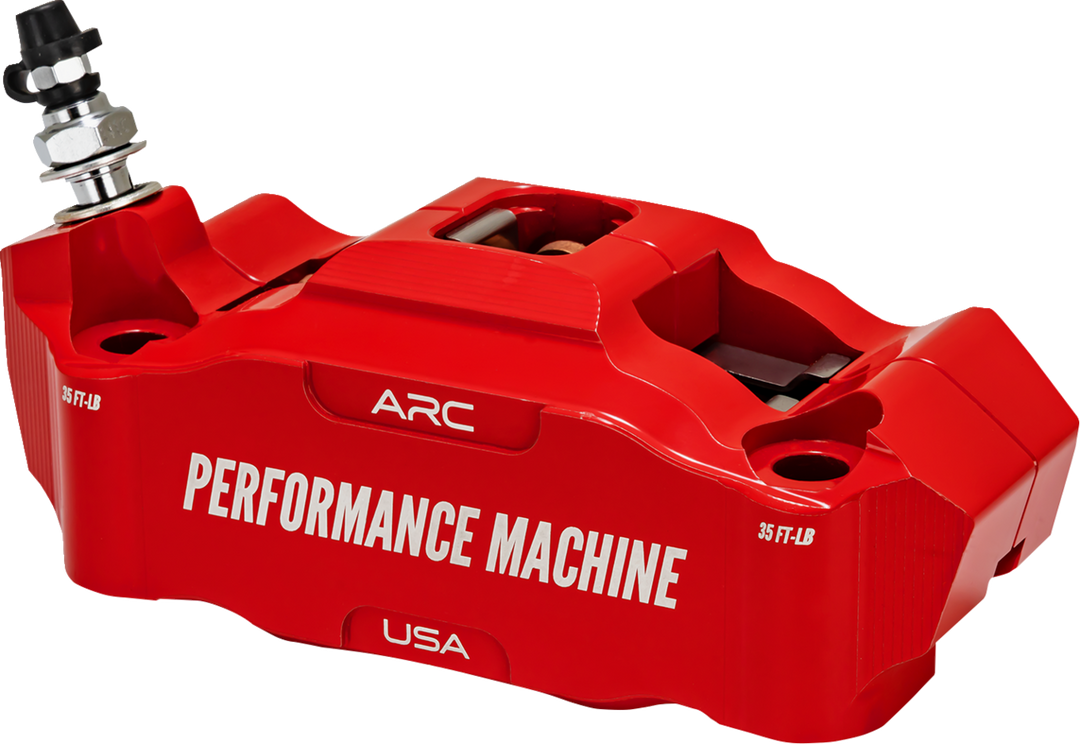 PERFORMANCE MACHINE (PM) Radial Mount Caliper - Front Left - Red 0052-2427-RC