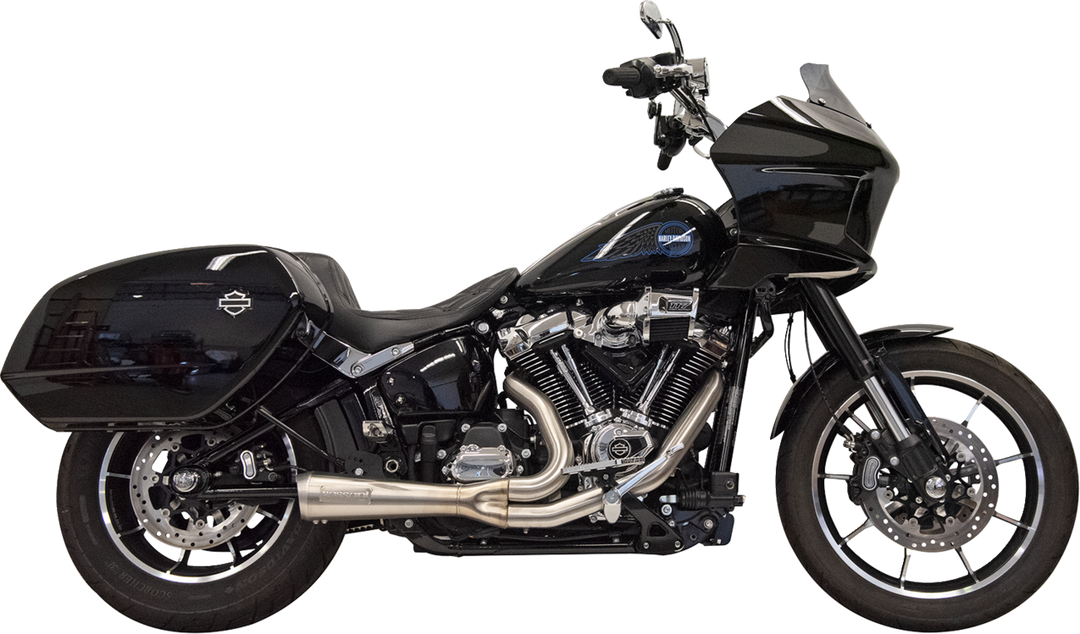 BASSANI XHAUST 2-into-1 Ripper Exhaust System with Megaphone Muffler - Stainless - 49-State - M8 Softail 1S79SSE